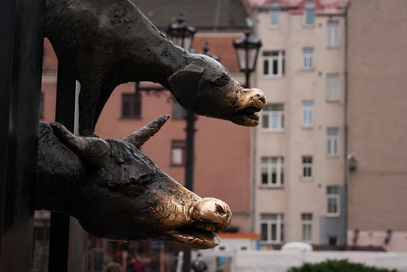 Памятник Бременским музыкантам