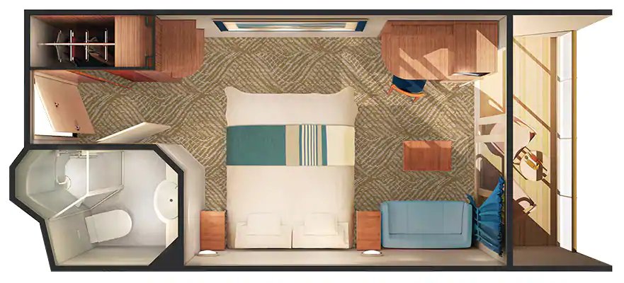 Каюта с балконом "Family Balcony Stateroom"