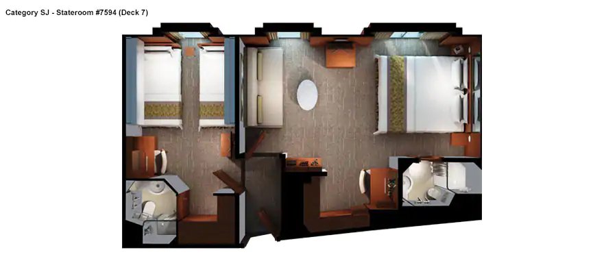 Сьют "Family Suite with Obstructed View"