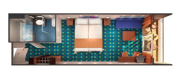 Мини-сьют "Mid-Ship Mini-Suite with Balcony"