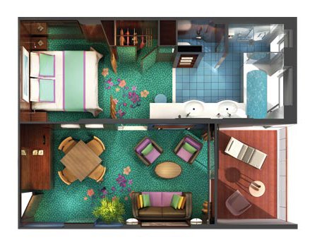 Сьют "The Haven Courtyard Penthouse with Balcony"