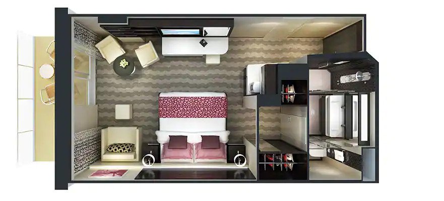 Сьют "The Haven Courtyard Penthouse with Balcony"