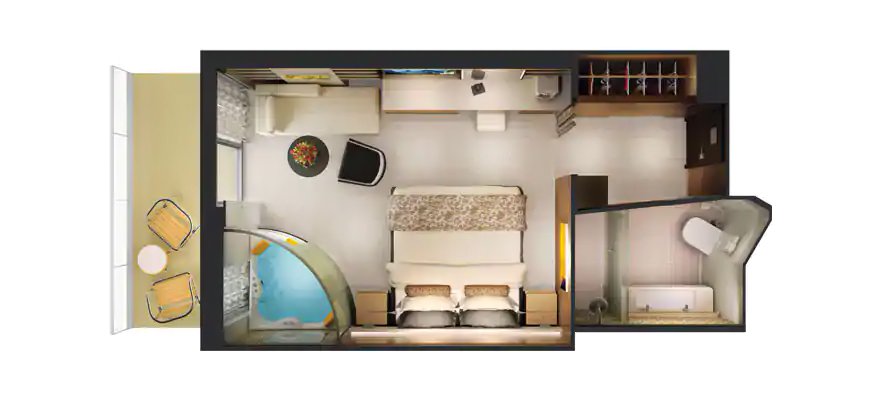 Сьют "The Haven Penthouse Suite with Balcony"