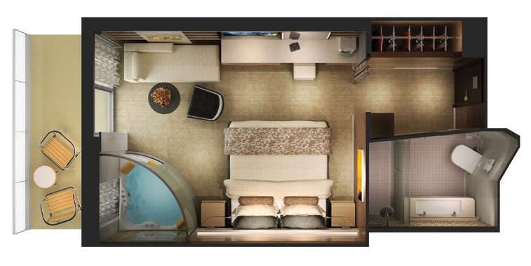 Сьют "The Haven Spa Suite with Balcony"