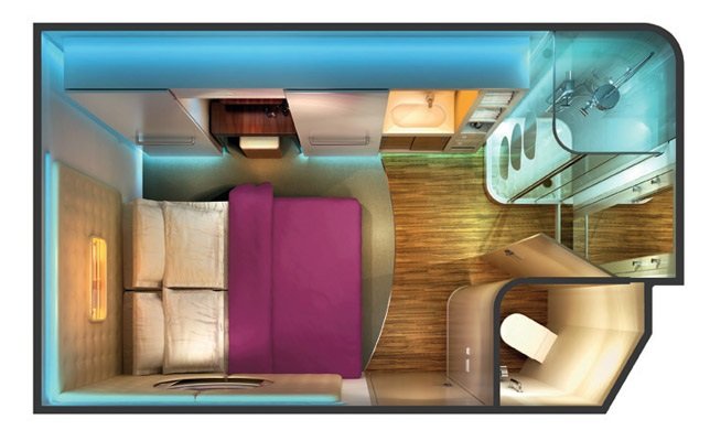 Внутренняя каюта "Studios" (9-12м²)