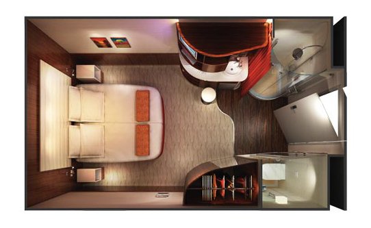 Внутренняя каюта "Mid-Ship Inside Stateroom"