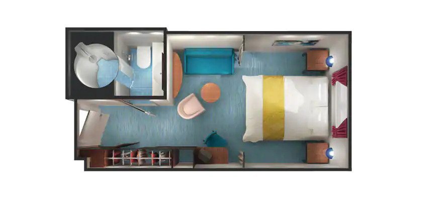 Каюта с окном "Oceanview Picture Window Stateroom"