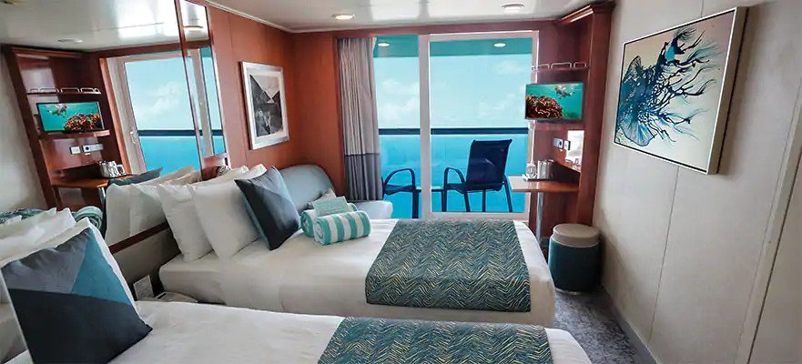 Каюта с балконом "Mid-Ship Balcony Stateroom"