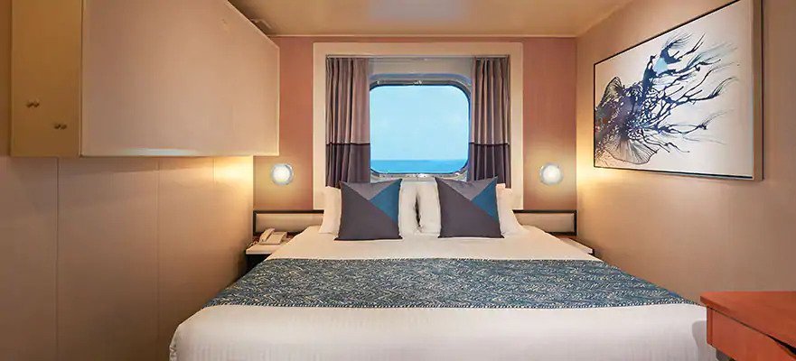Каюта с окном "Mid-Ship Oceanview Picture Window Stateroom"