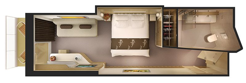 Мини-сьют "Spa Mini-Suite with Balcony"