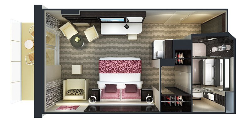 Сьют "The Haven Aft-Facing Penthouse with Large Balcony"