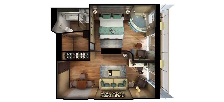 Сьют "The Haven Spa Suite with Balcony"