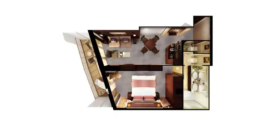 Сьют "The Haven Aft-Facing Penthouse with Balcony"