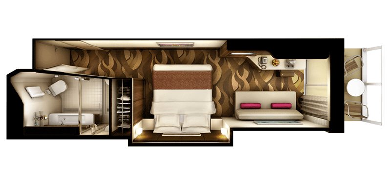 Мини-сьют "Mini-Suite with Large Balcony"