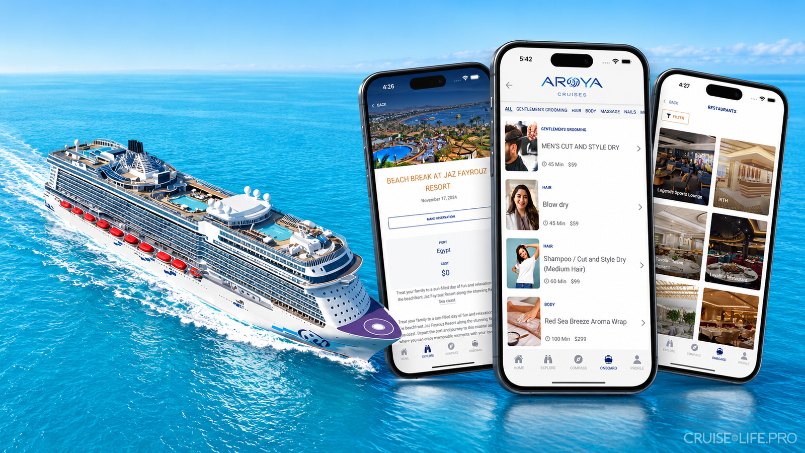 AROYA Cruises запустила мобильное приложение для бронирования и обслуживания пассажиров