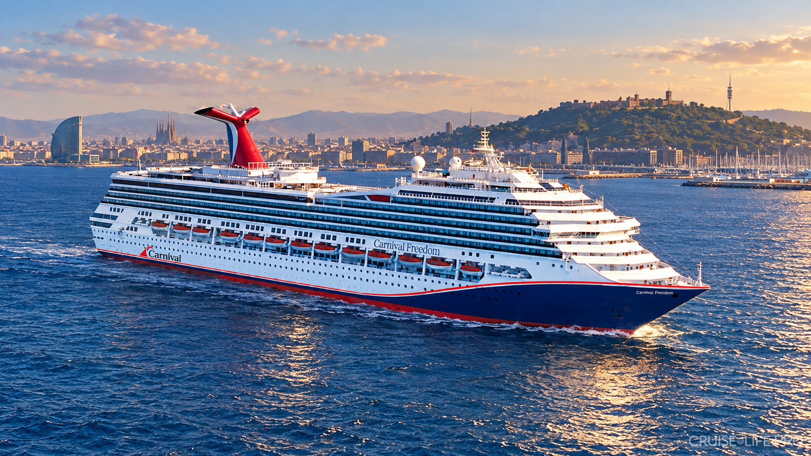 Carnival Freedom завершив ремонт у Марселі: нова труба та круїз із Барселони